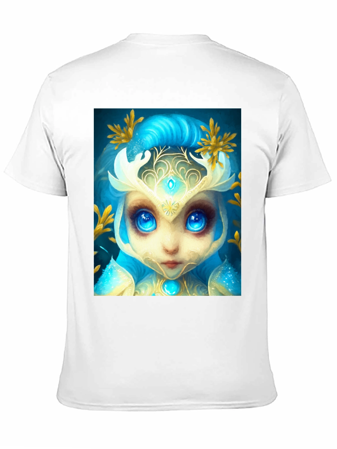 Mystical Creature Graphic Tee - Black Cotton Blend