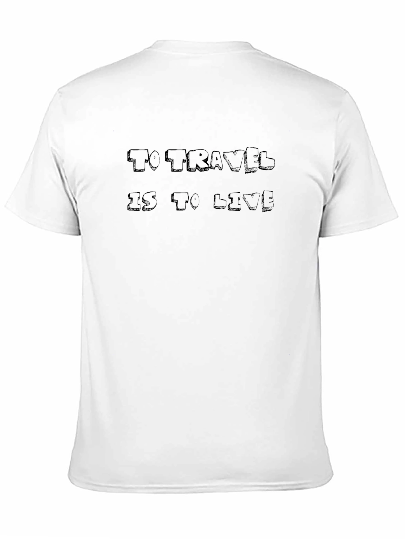 Travel Quote Black Graphic Tee Shirt