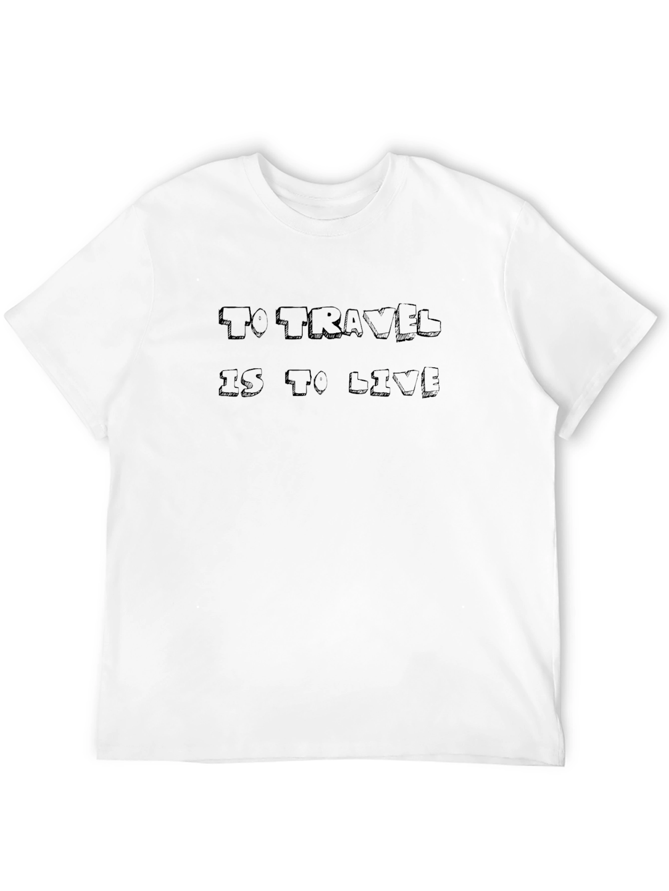 Travel Quote Black Graphic Tee Shirt