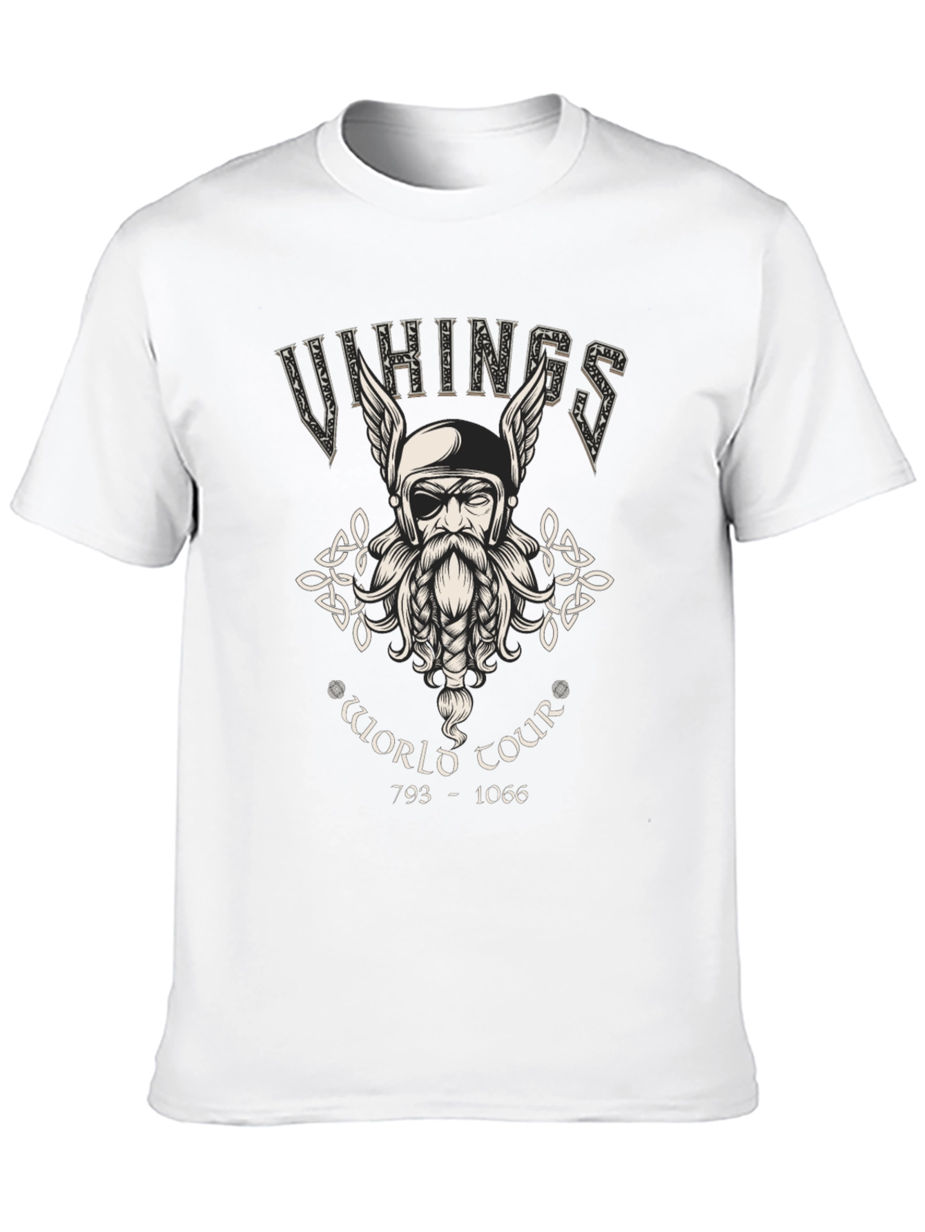 Vikings World Tour Graphic T-Shirt - Black