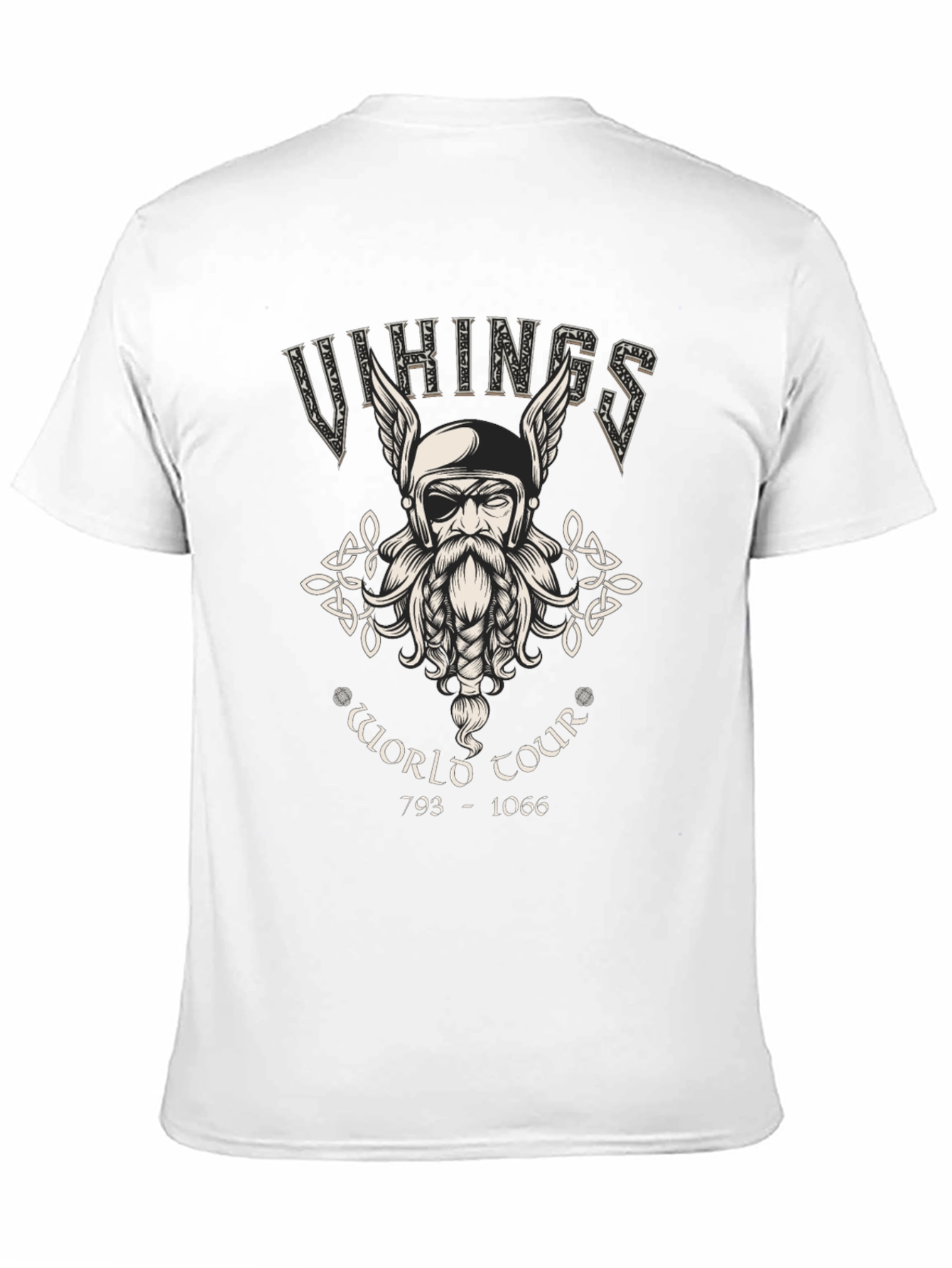 Vikings World Tour Graphic T-Shirt - Black