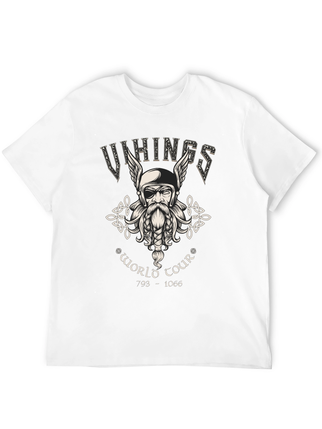 Vikings World Tour Graphic T-Shirt - Black