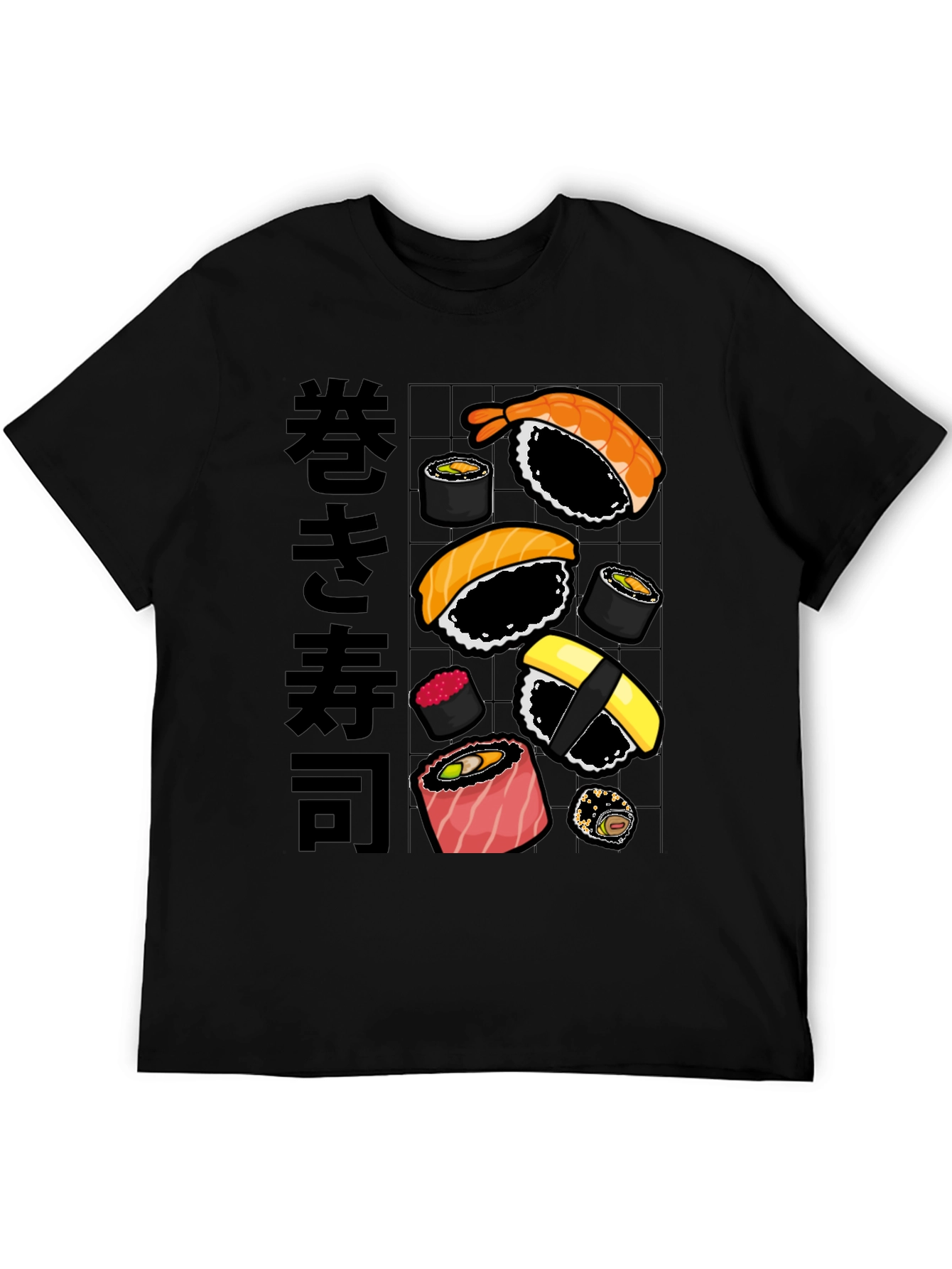 Sushi T-Shirt: Maki Rolls Graphic Tee Japanese Food Design