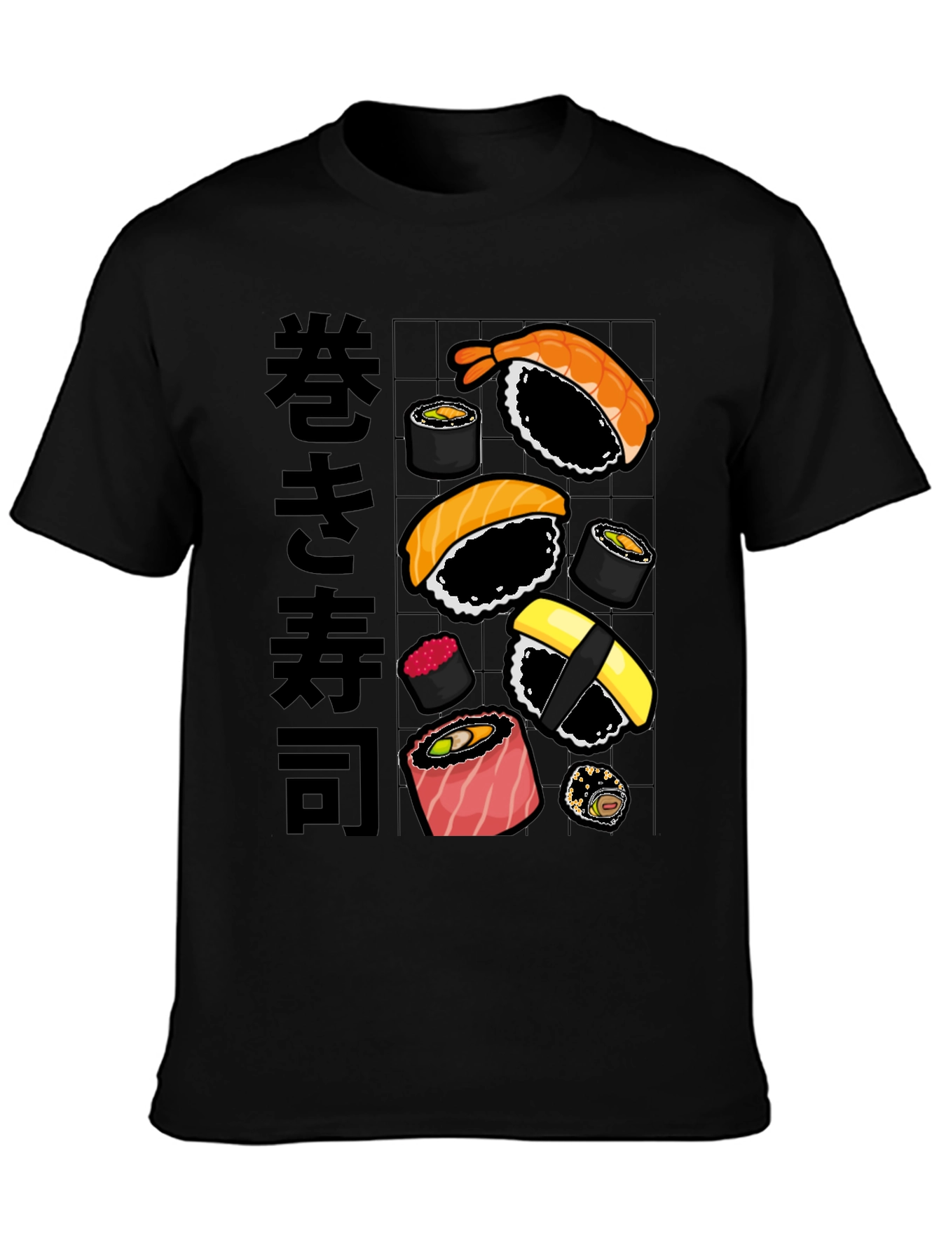 Sushi T-Shirt: Maki Rolls Graphic Tee Japanese Food Design