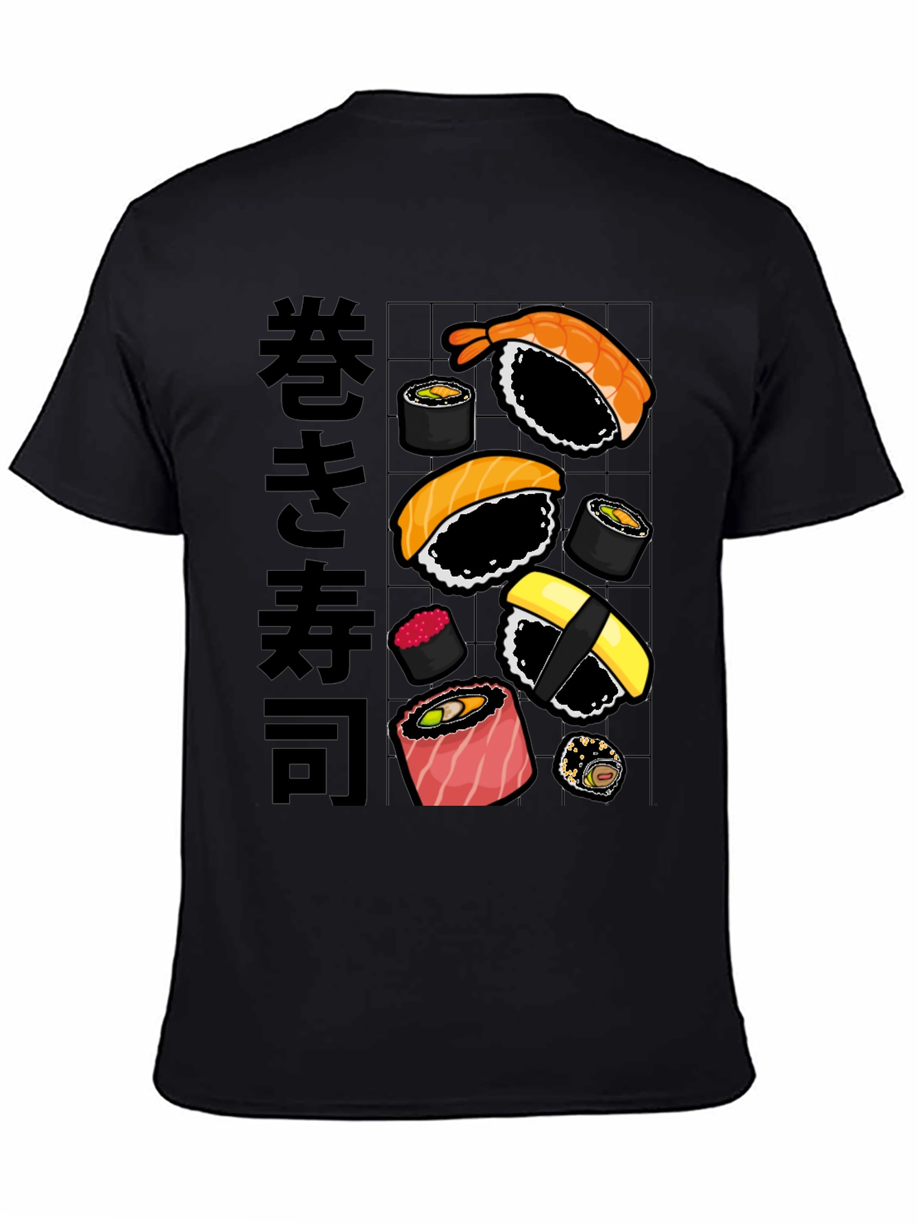 Sushi T-Shirt: Maki Rolls Graphic Tee Japanese Food Design