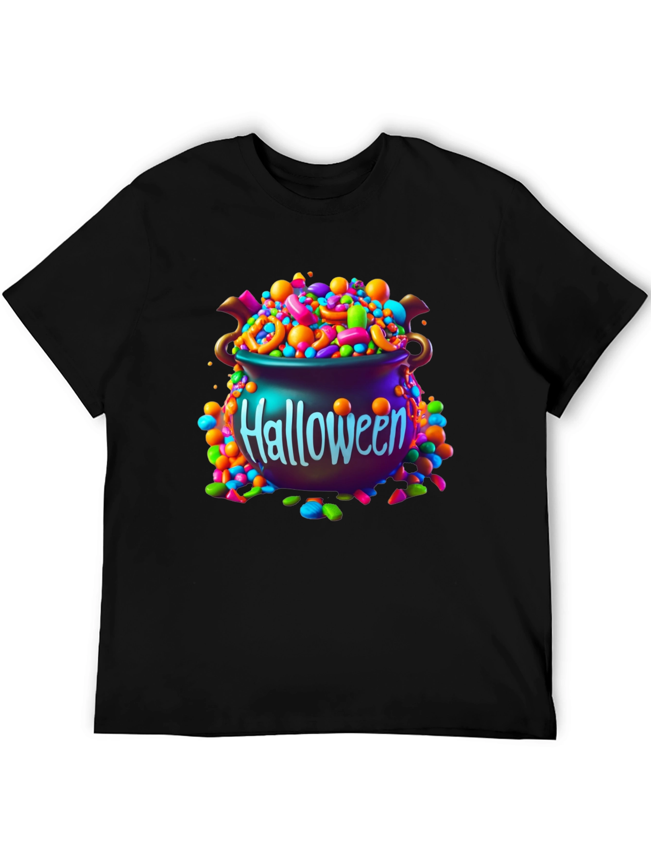 Halloween Candy Cauldron Graphic Tee