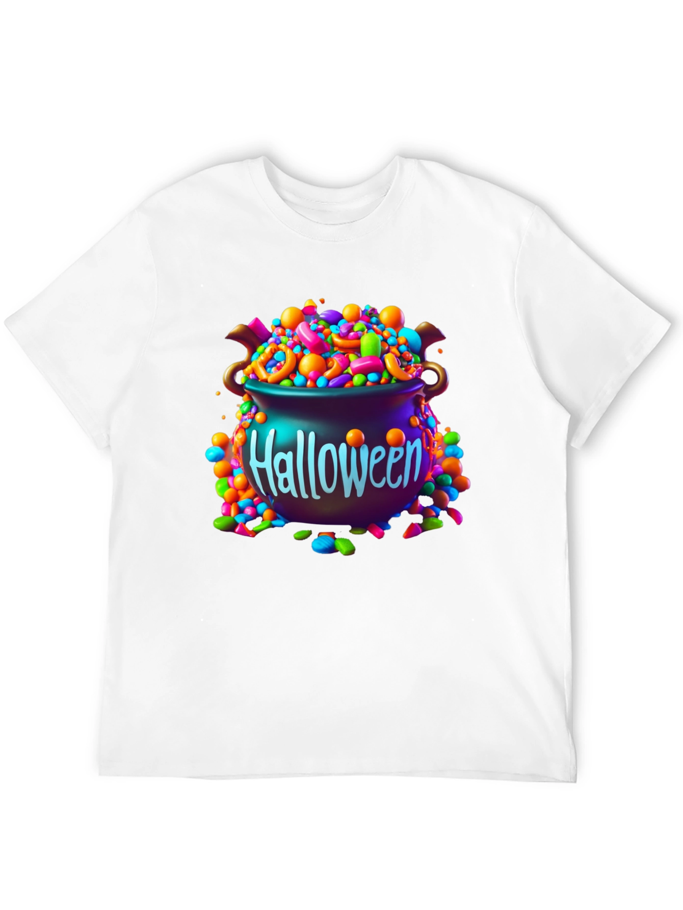 Halloween Candy Cauldron Graphic Tee