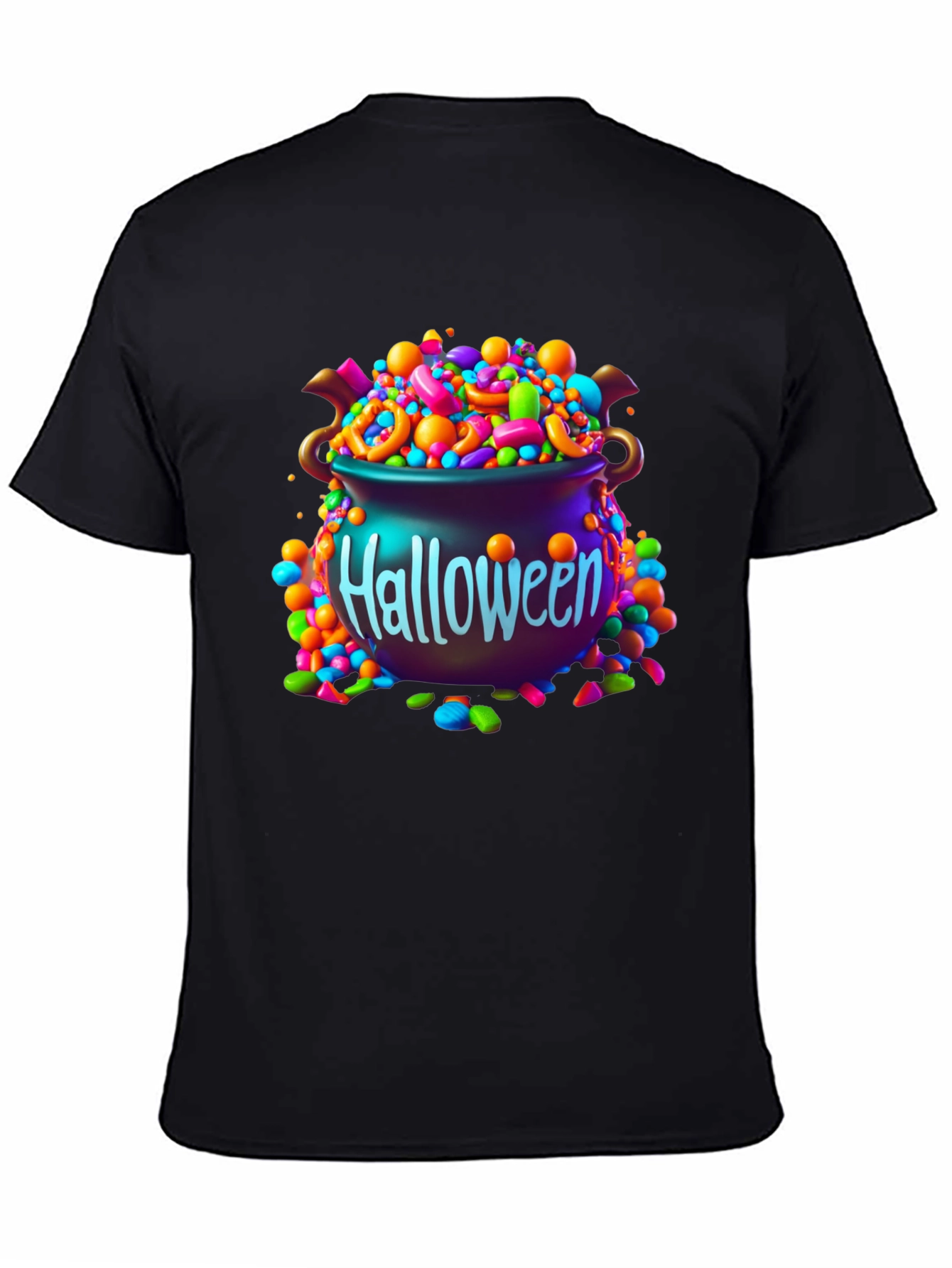 Halloween Candy Cauldron Graphic Tee