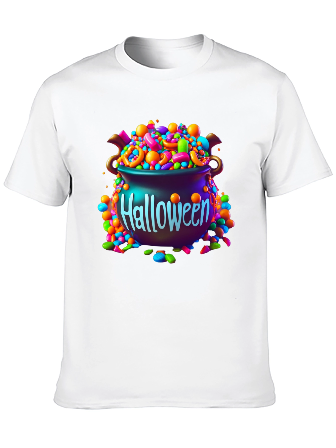 Halloween Candy Cauldron Graphic Tee