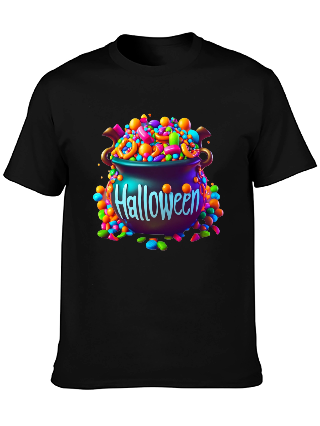 Halloween Candy Cauldron Graphic Tee