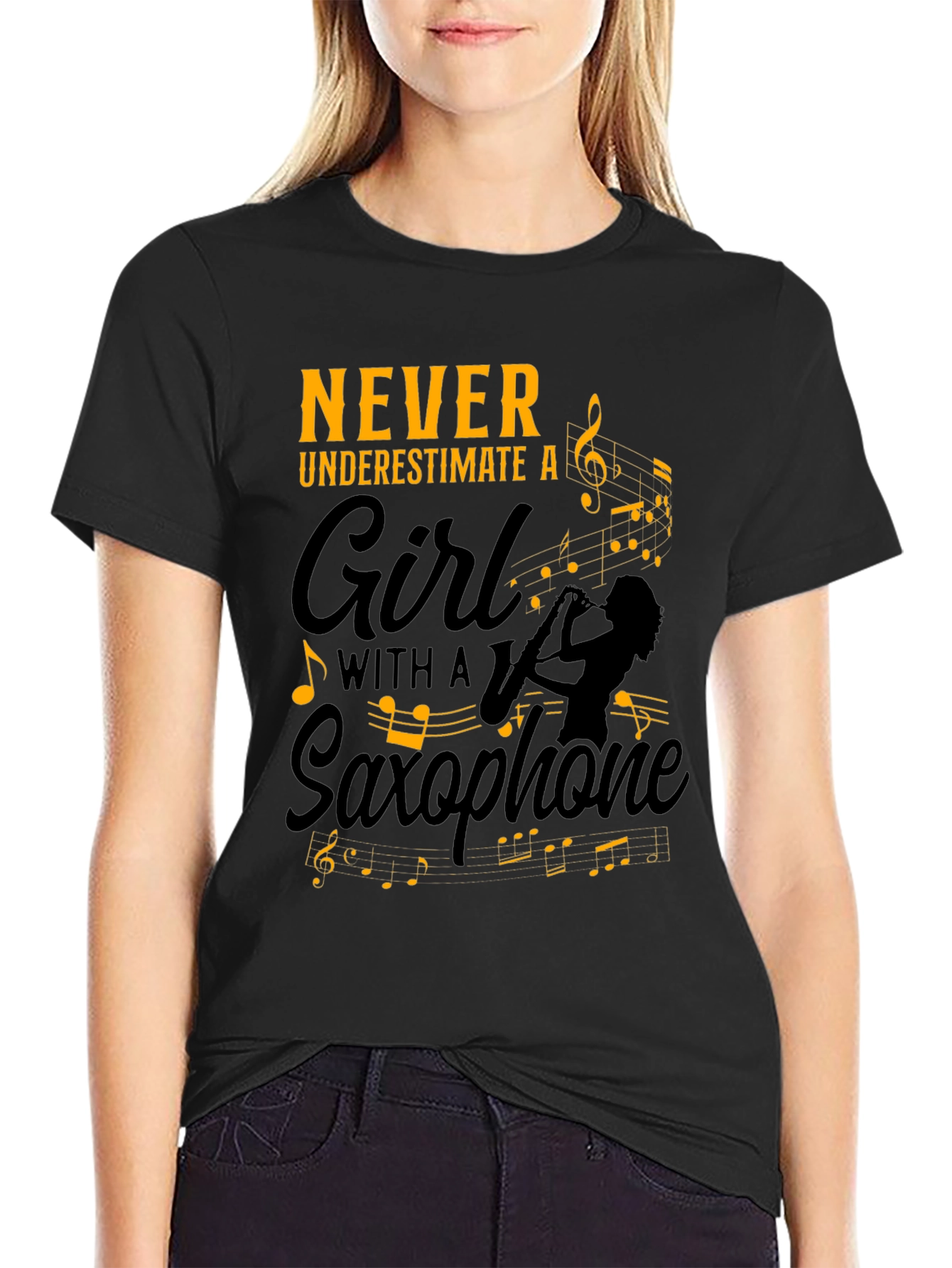 Girl Saxophone Player T-Shirt