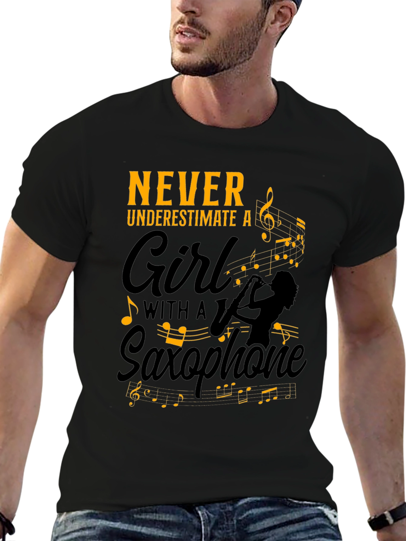 Girl Saxophone Player T-Shirt