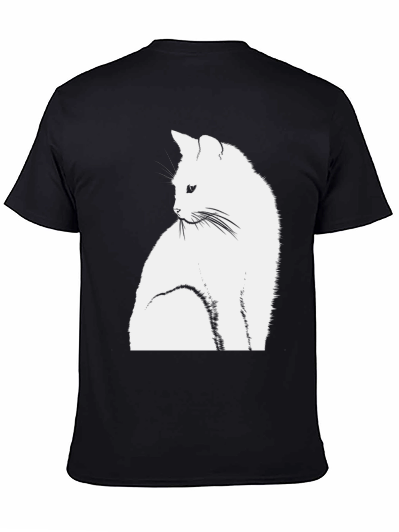 Cool Cat Graphic Tee - Stylish Black T-Shirt