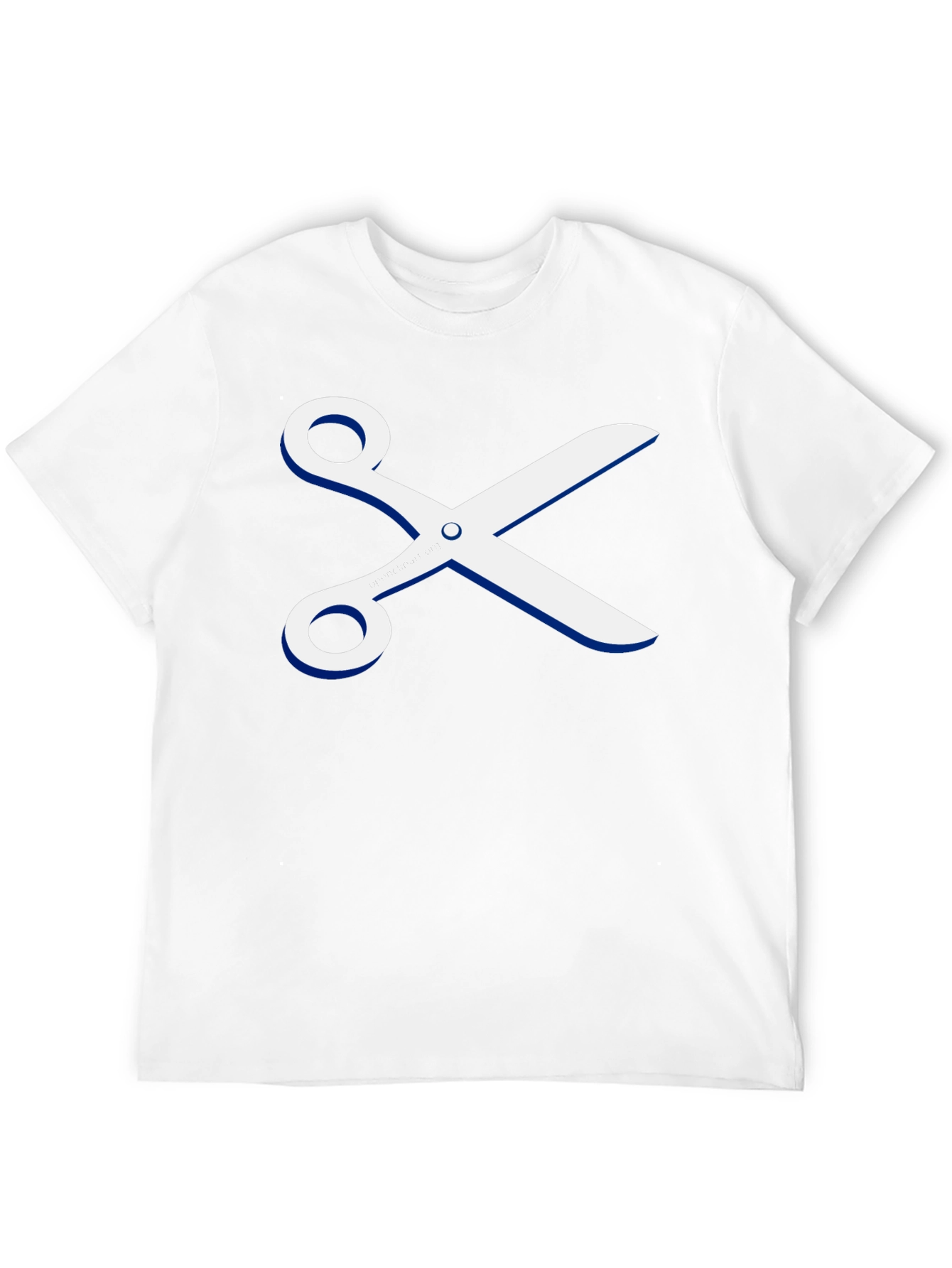 Scissors Graphic T-Shirt - Stylish Crew Neck Tee