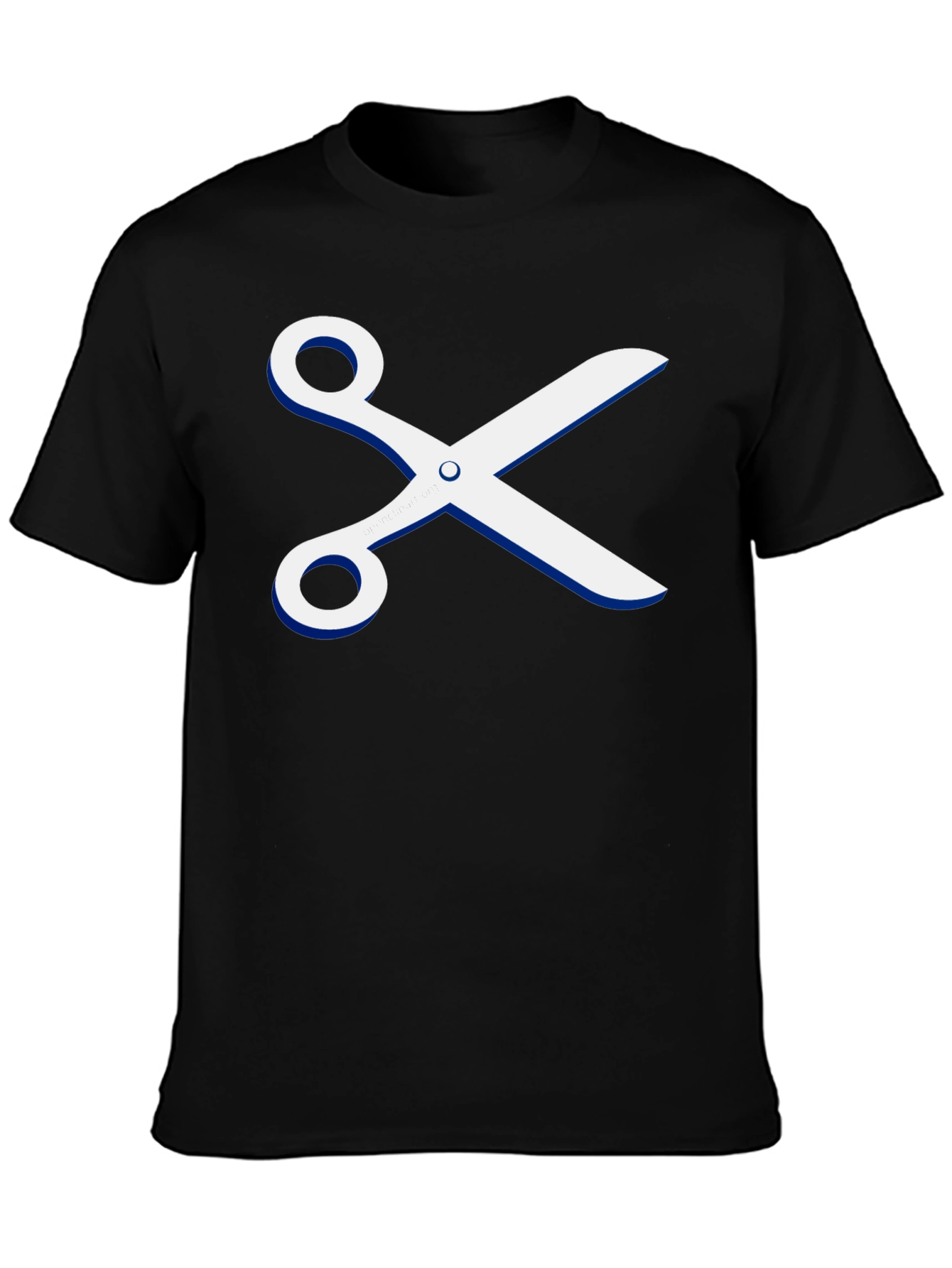 Scissors Graphic T-Shirt - Stylish Crew Neck Tee