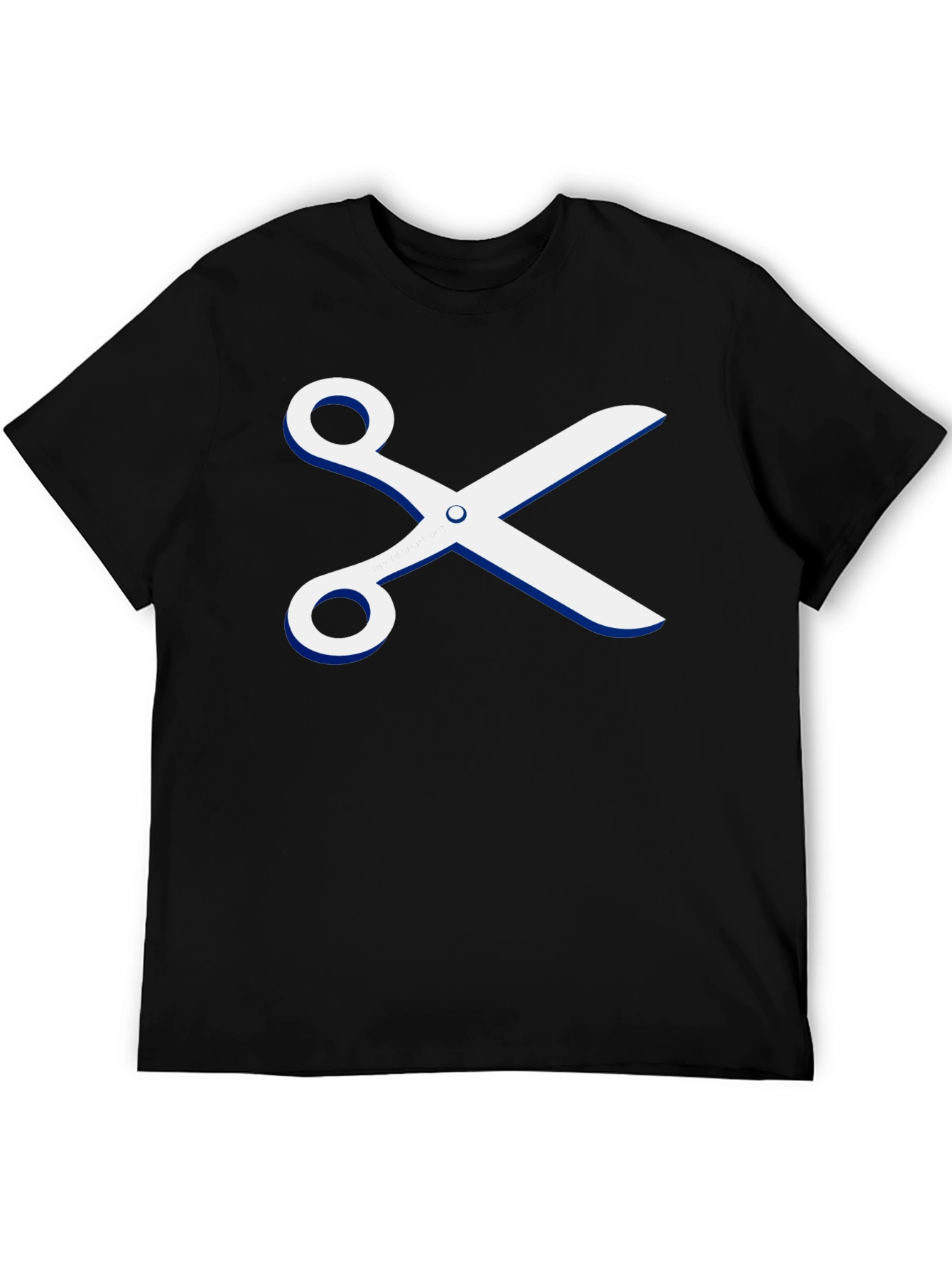 Scissors Graphic T-Shirt - Stylish Crew Neck Tee