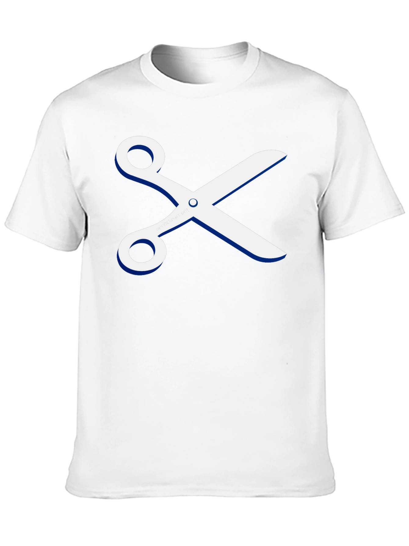Scissors Graphic T-Shirt - Stylish Crew Neck Tee