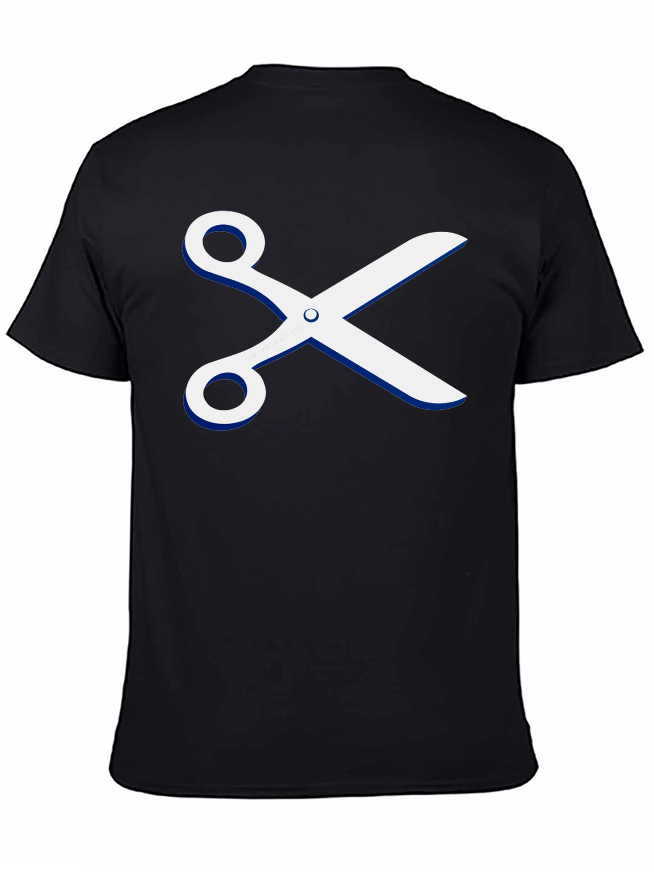 Scissors Graphic T-Shirt - Stylish Crew Neck Tee