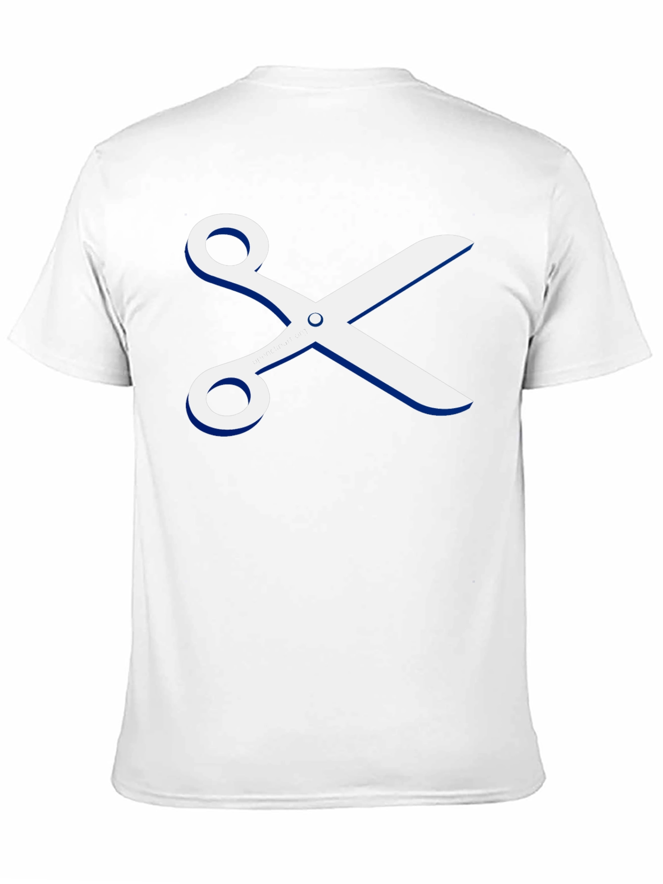 Scissors Graphic T-Shirt - Stylish Crew Neck Tee