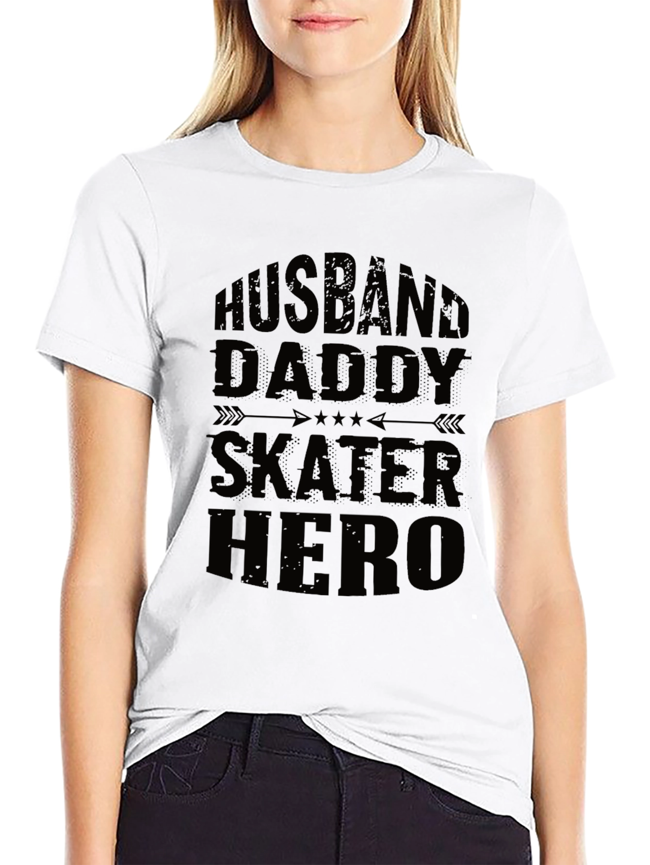 Husband Daddy Skater Hero T-Shirt
