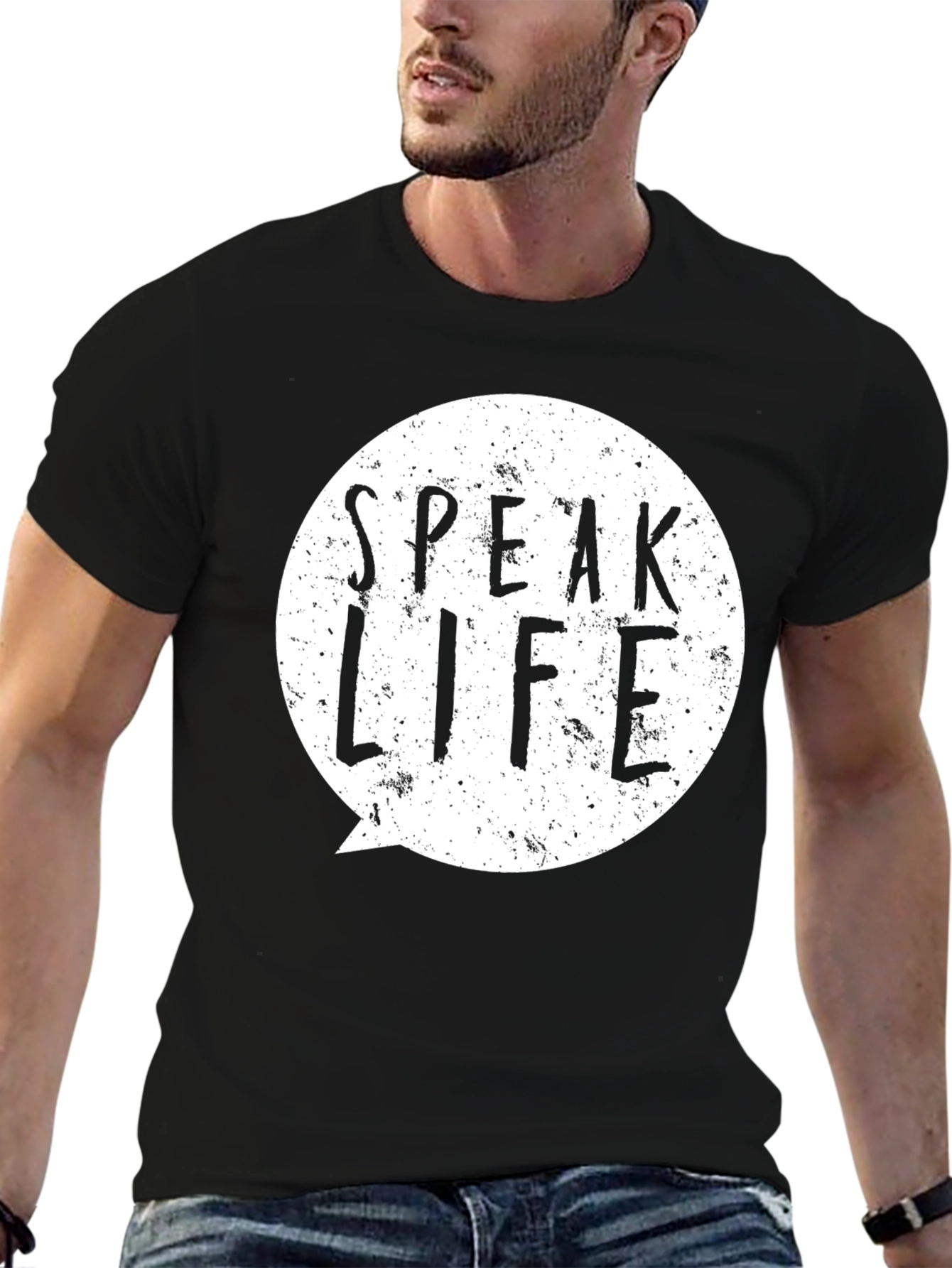 Speak Life Graphic T-Shirt - Black