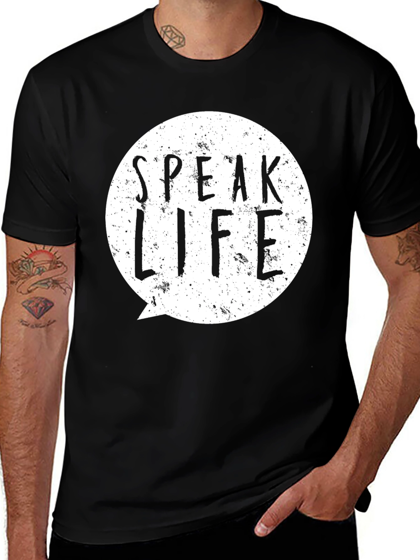Speak Life Graphic T-Shirt - Black