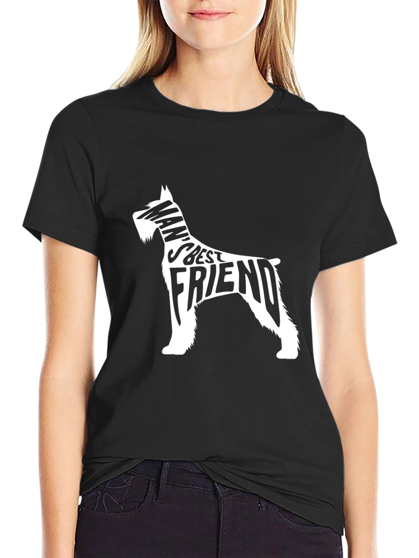 Mans Best Friend Dog Graphic T-Shirt
