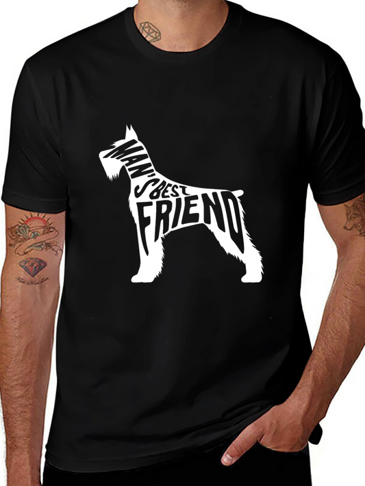 Mans Best Friend Dog Graphic T-Shirt