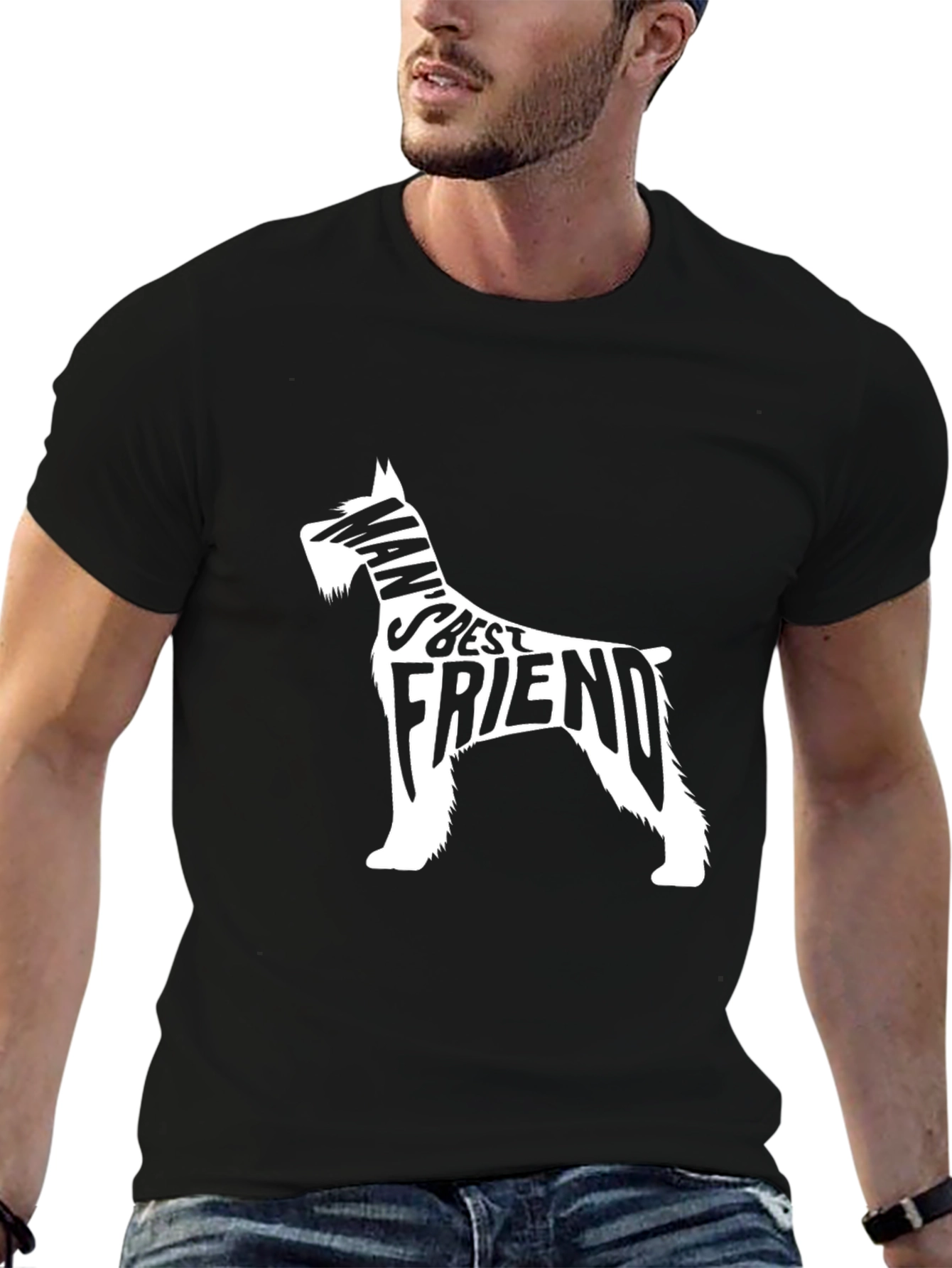 Mans Best Friend Dog Graphic T-Shirt