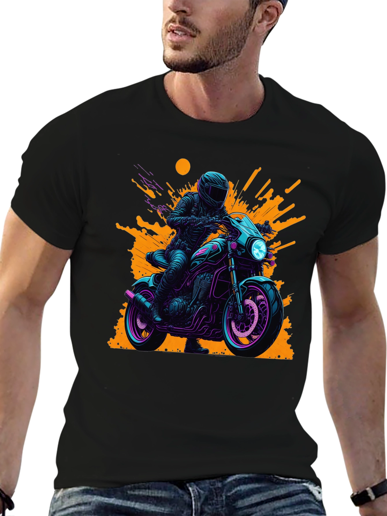 Motorcycle Rider Graphic Tee