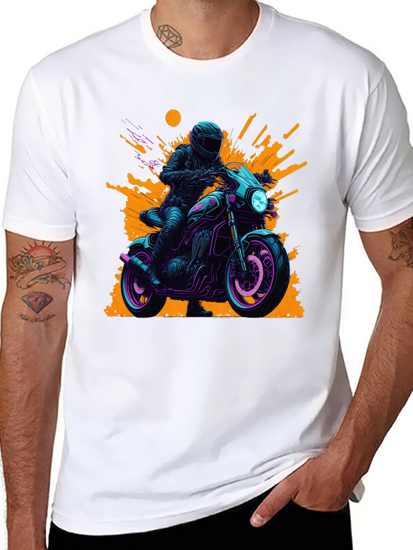 Motorcycle Rider Graphic Tee