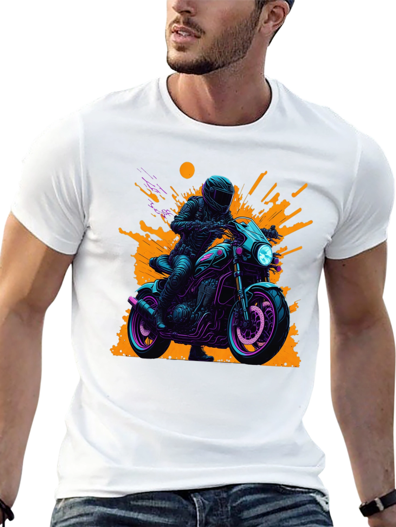 Motorcycle Rider Graphic Tee
