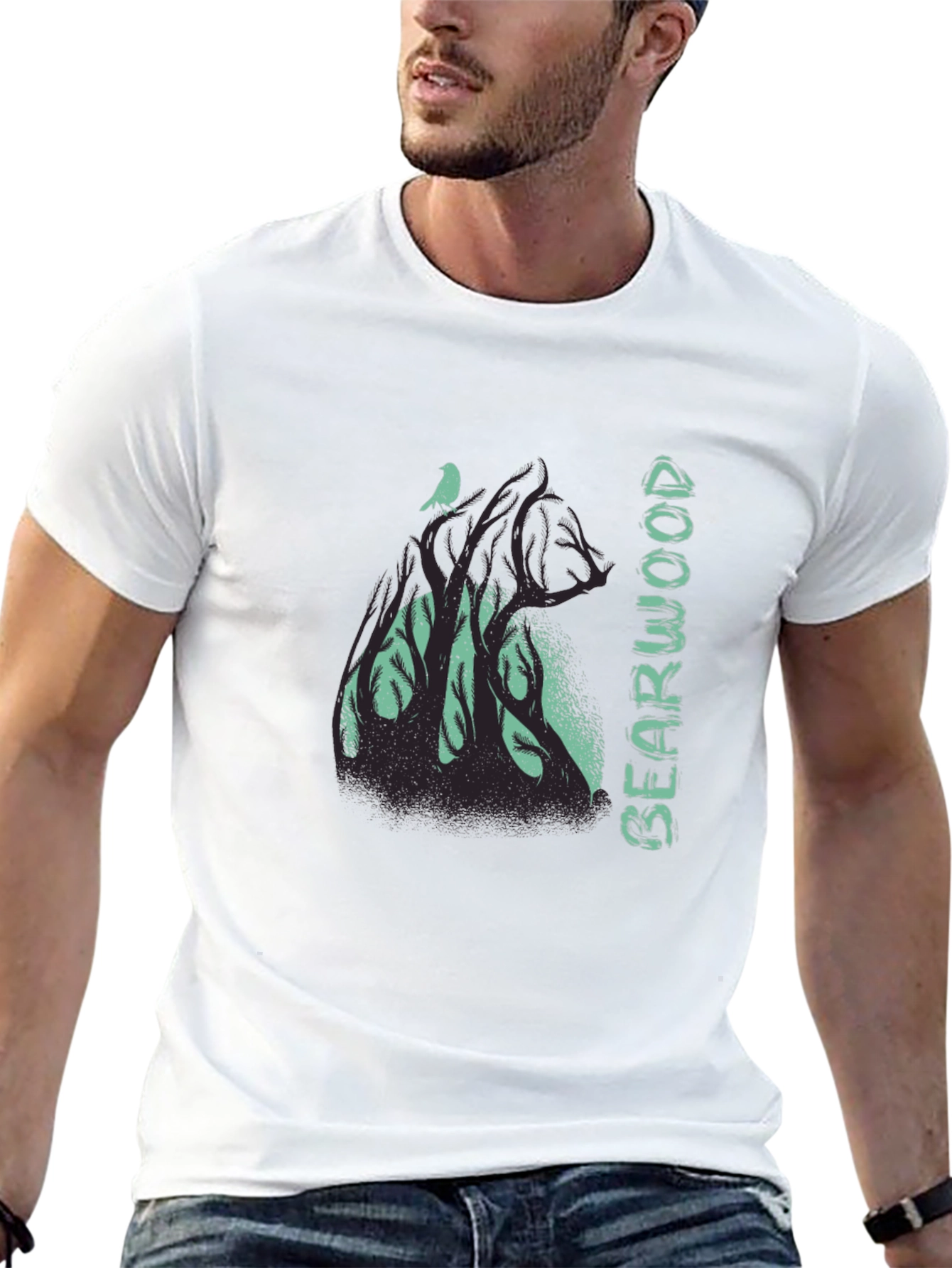 Bearwood Black Graphic Tee