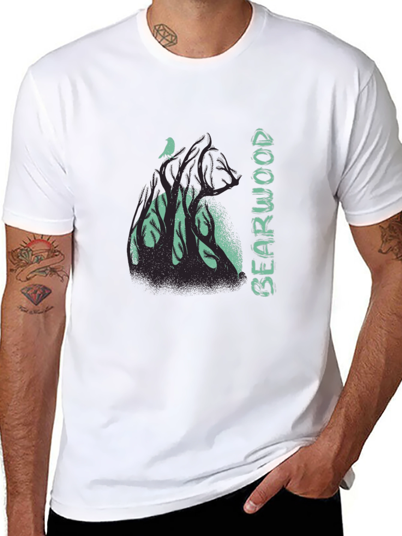 Bearwood Black Graphic Tee