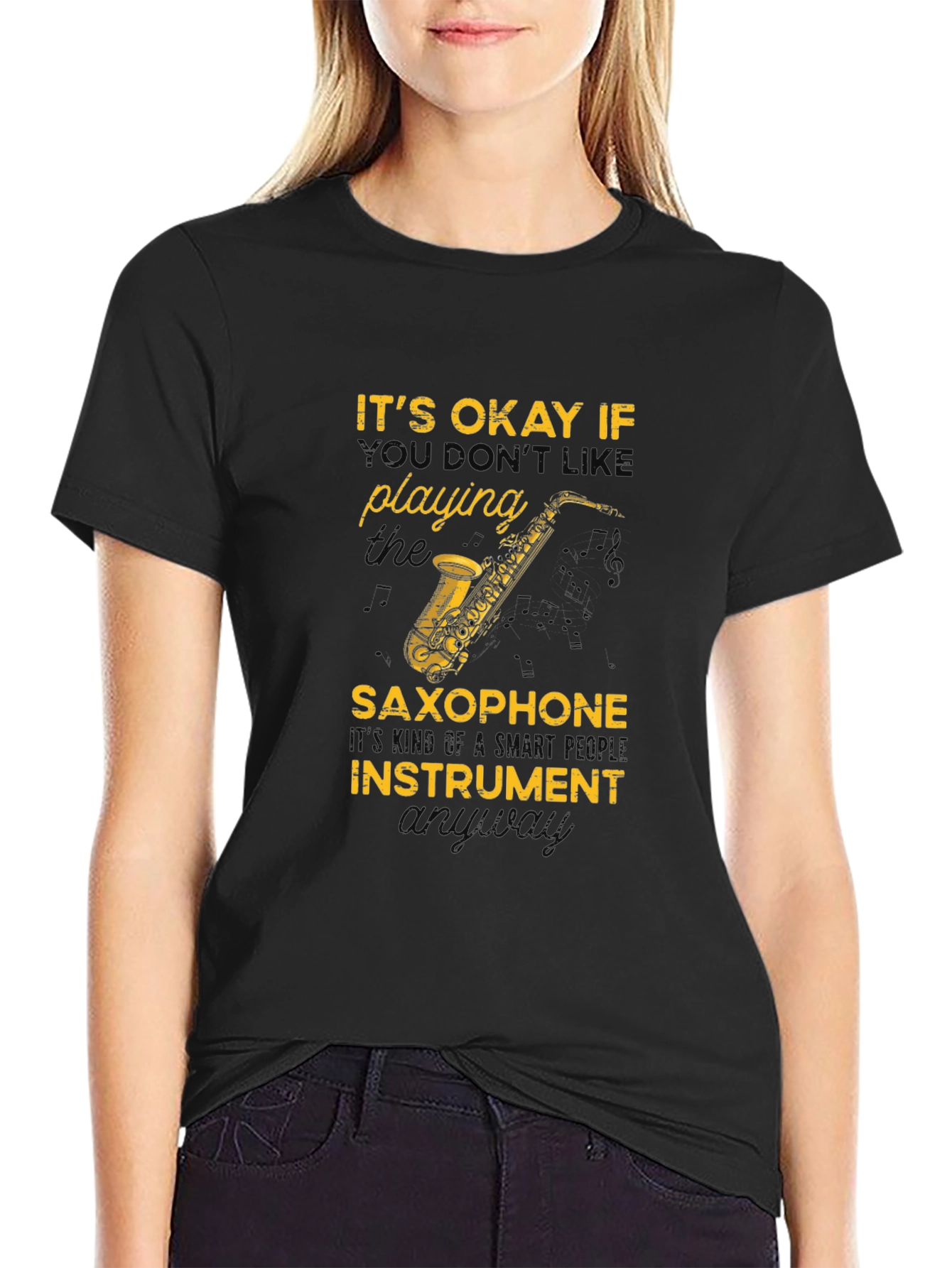 Saxophone T-Shirt: Smart People Instrument