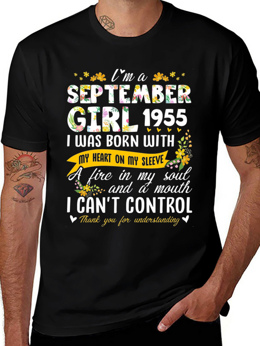 September Girl 1955 Birthday T-Shirt