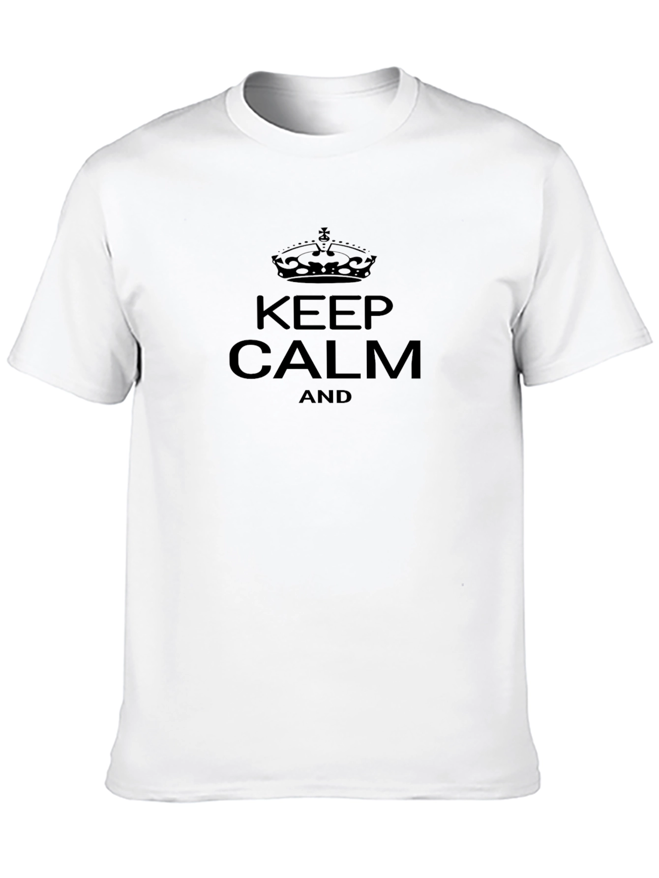 Keep Calm Graphic Tee - Classic Black T-Shirt