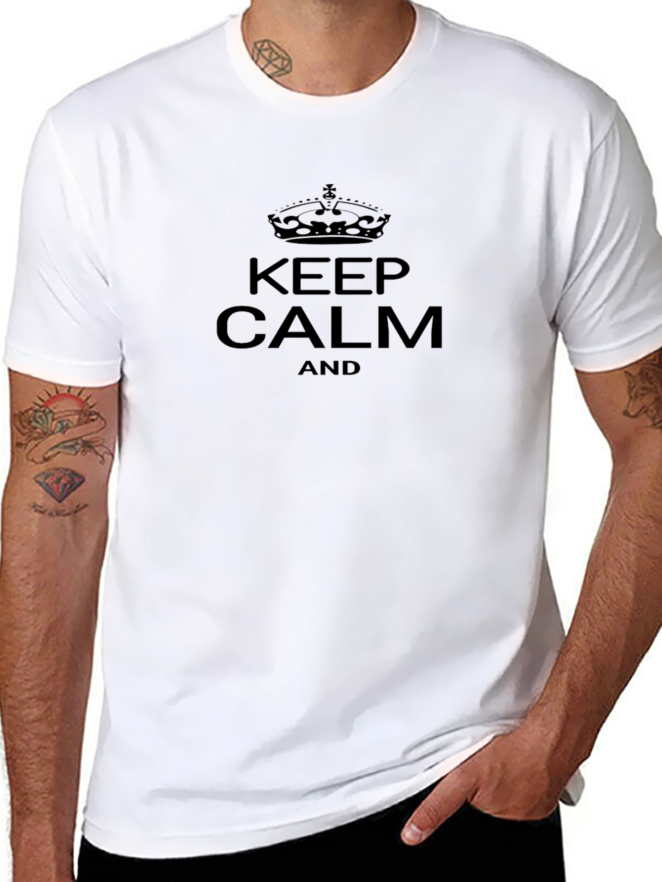Keep Calm Graphic Tee - Classic Black T-Shirt