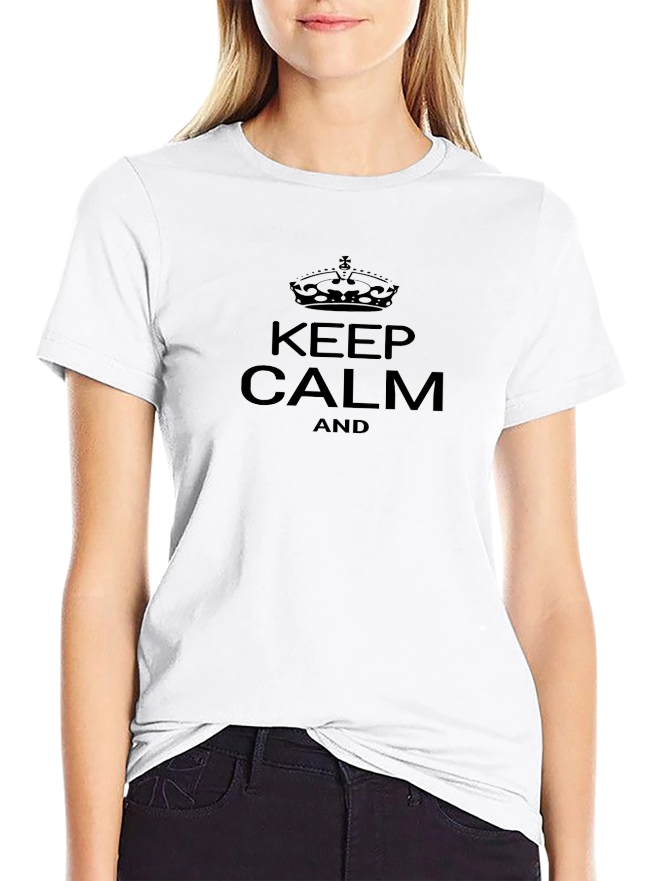 Keep Calm Graphic Tee - Classic Black T-Shirt