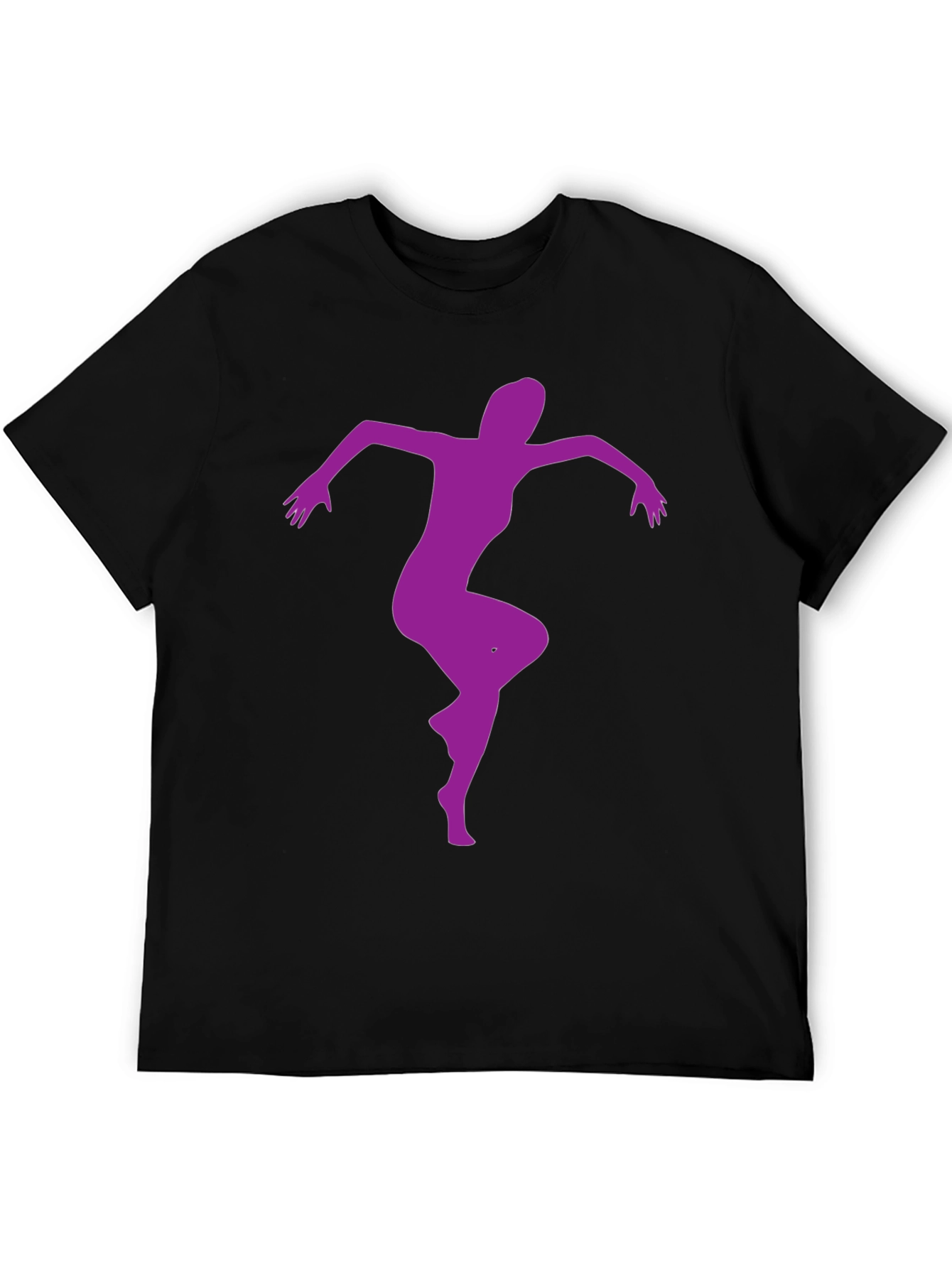 Dancing Woman Graphic Tee - Black