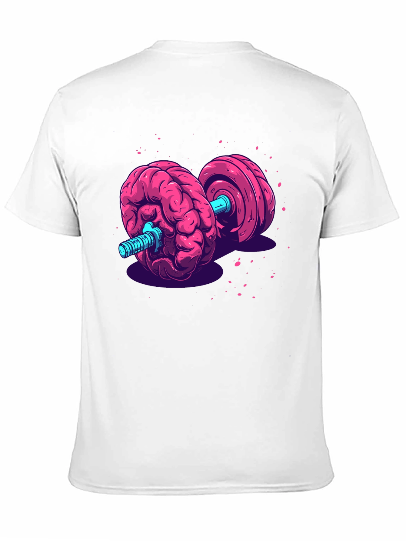 Brain Dumbbell Graphic Tee - Mental Strength