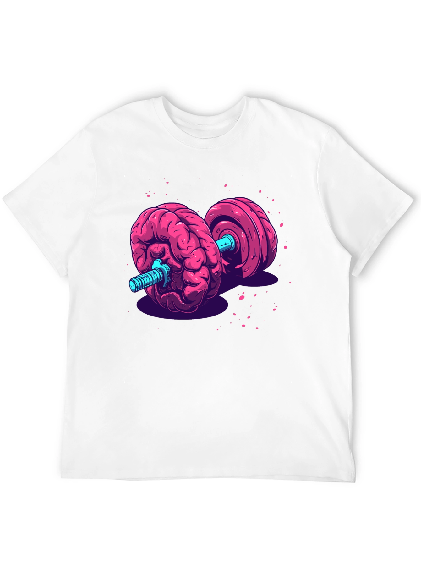 Brain Dumbbell Graphic Tee - Mental Strength