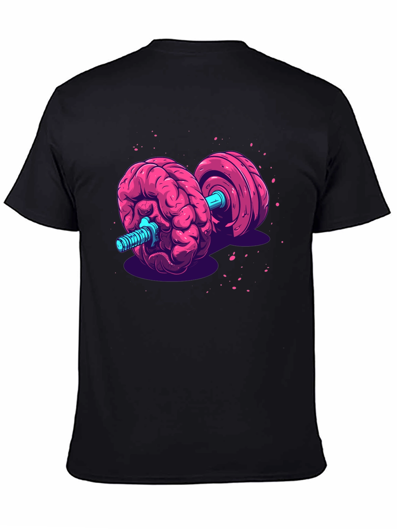 Brain Dumbbell Graphic Tee - Mental Strength