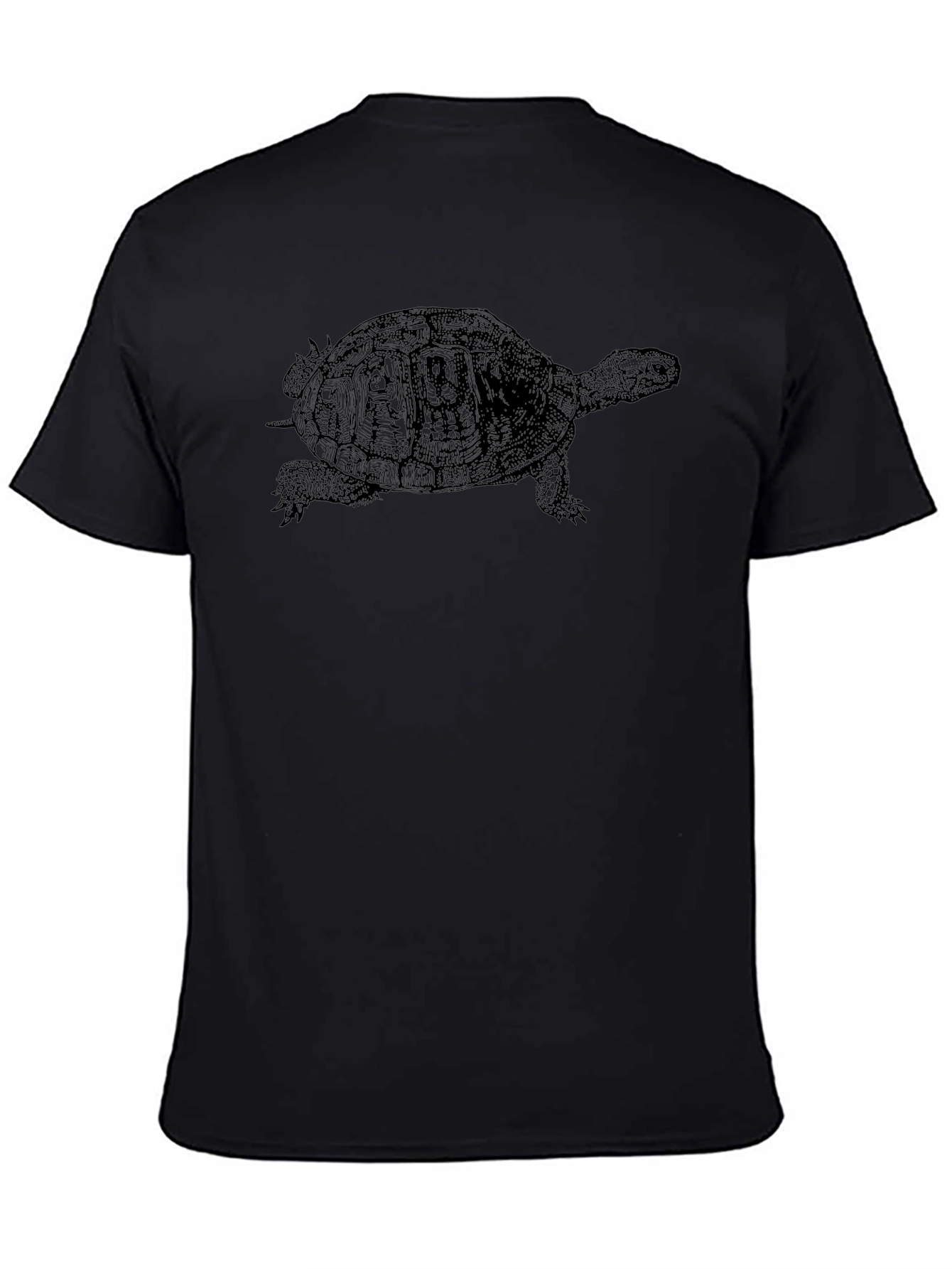 Turtle Graphic Tee - Black Comfort Fit Shirt