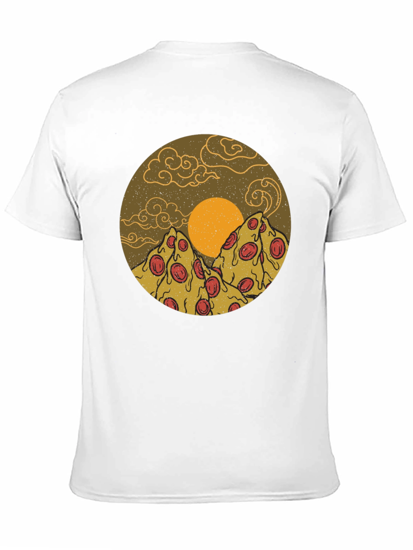 Pizza Mountain Graphic Tee - Novelty Design