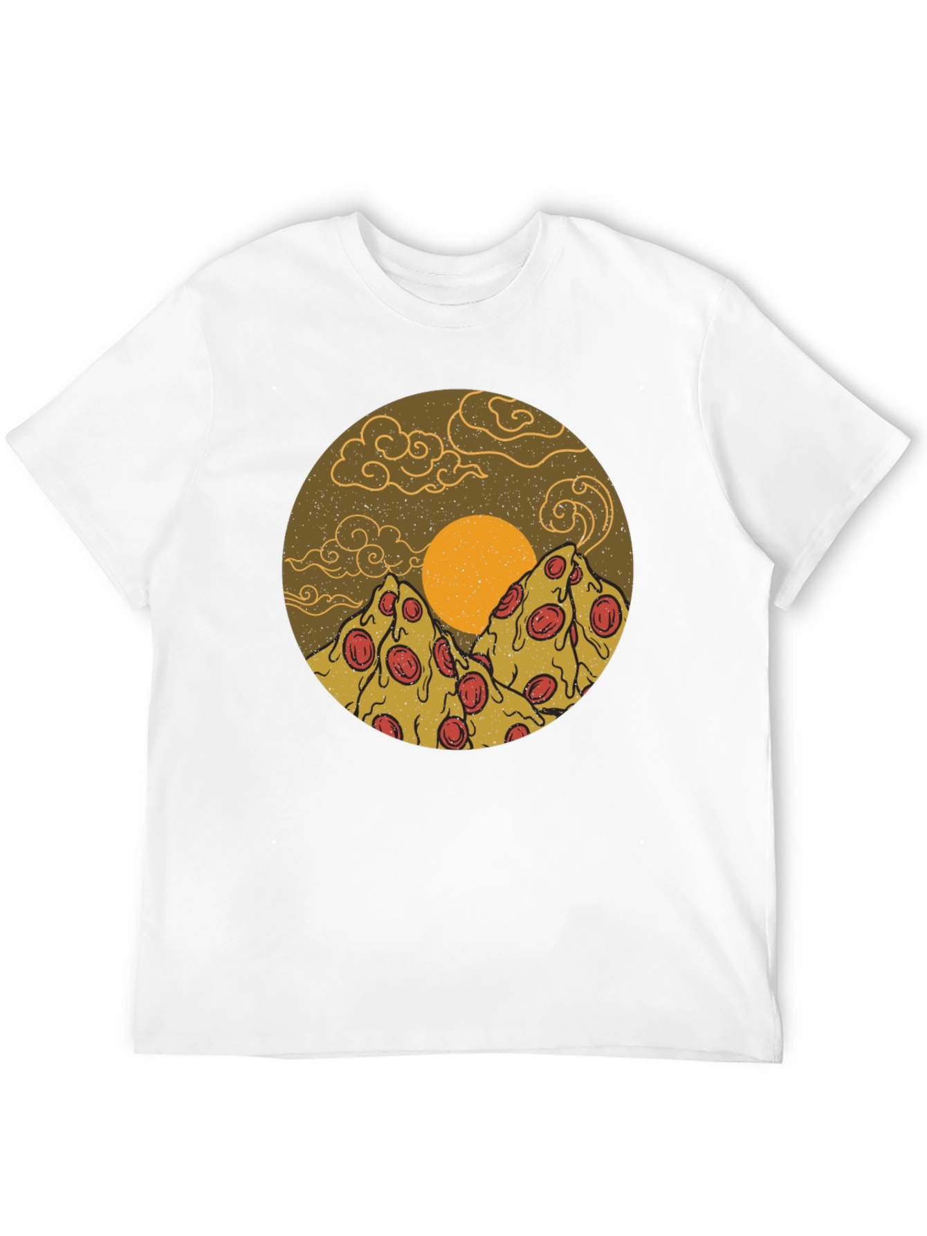 Pizza Mountain Graphic Tee - Novelty Design