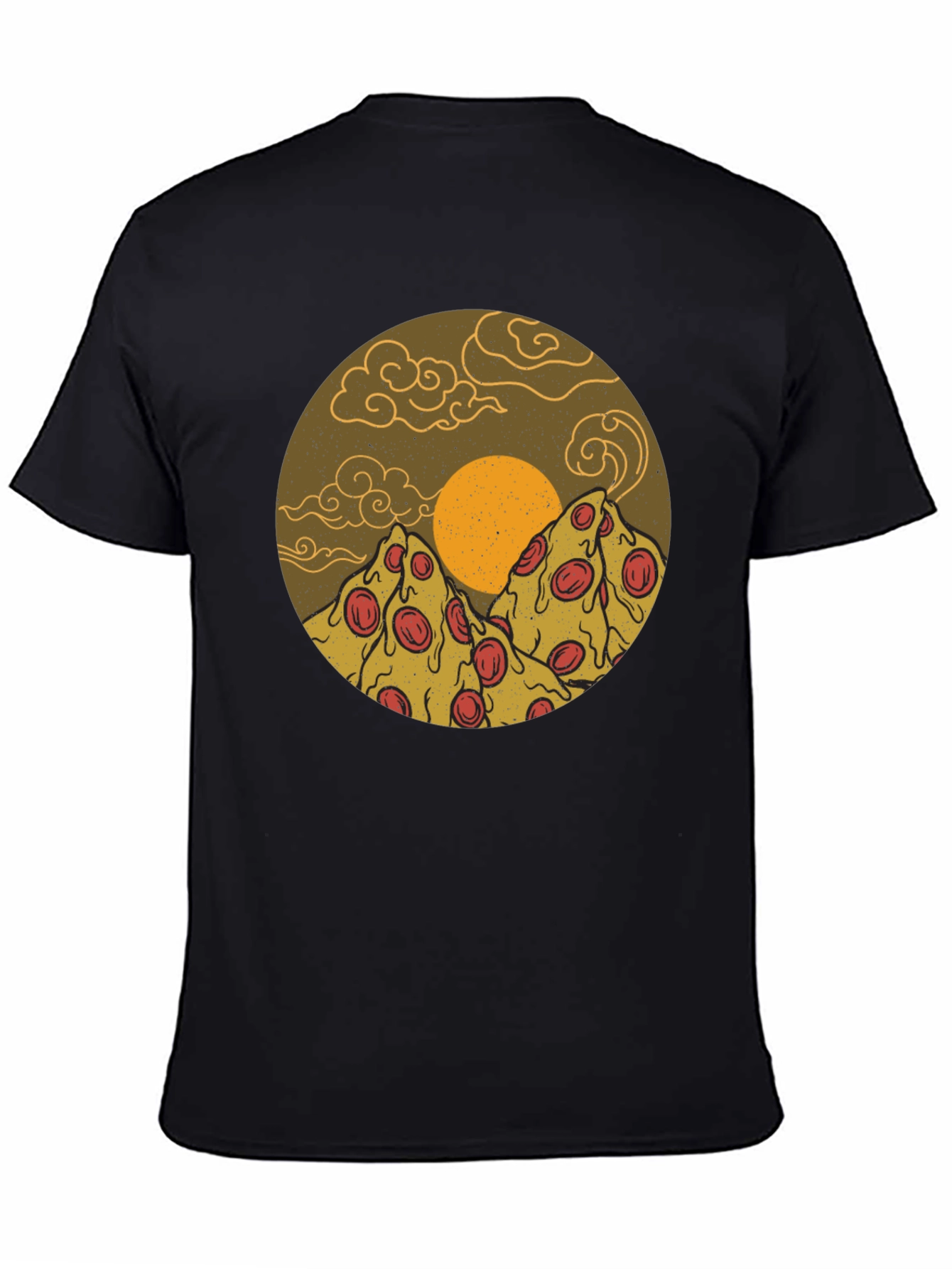 Pizza Mountain Graphic Tee - Novelty Design