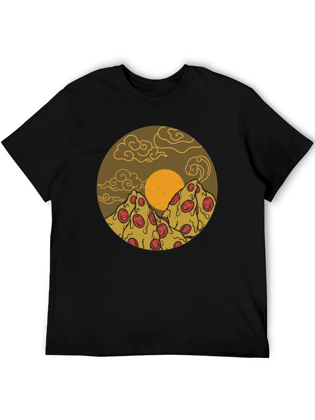 Pizza Mountain Graphic Tee - Novelty Design