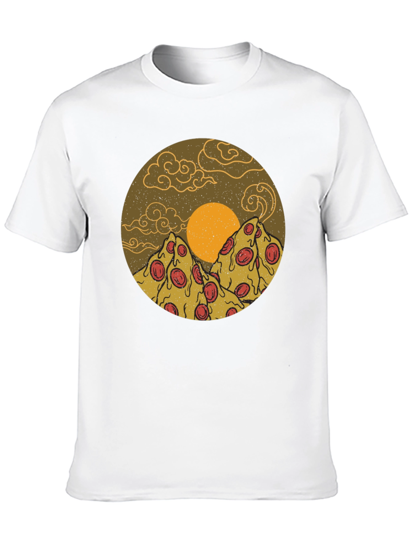 Pizza Mountain Graphic Tee - Novelty Design