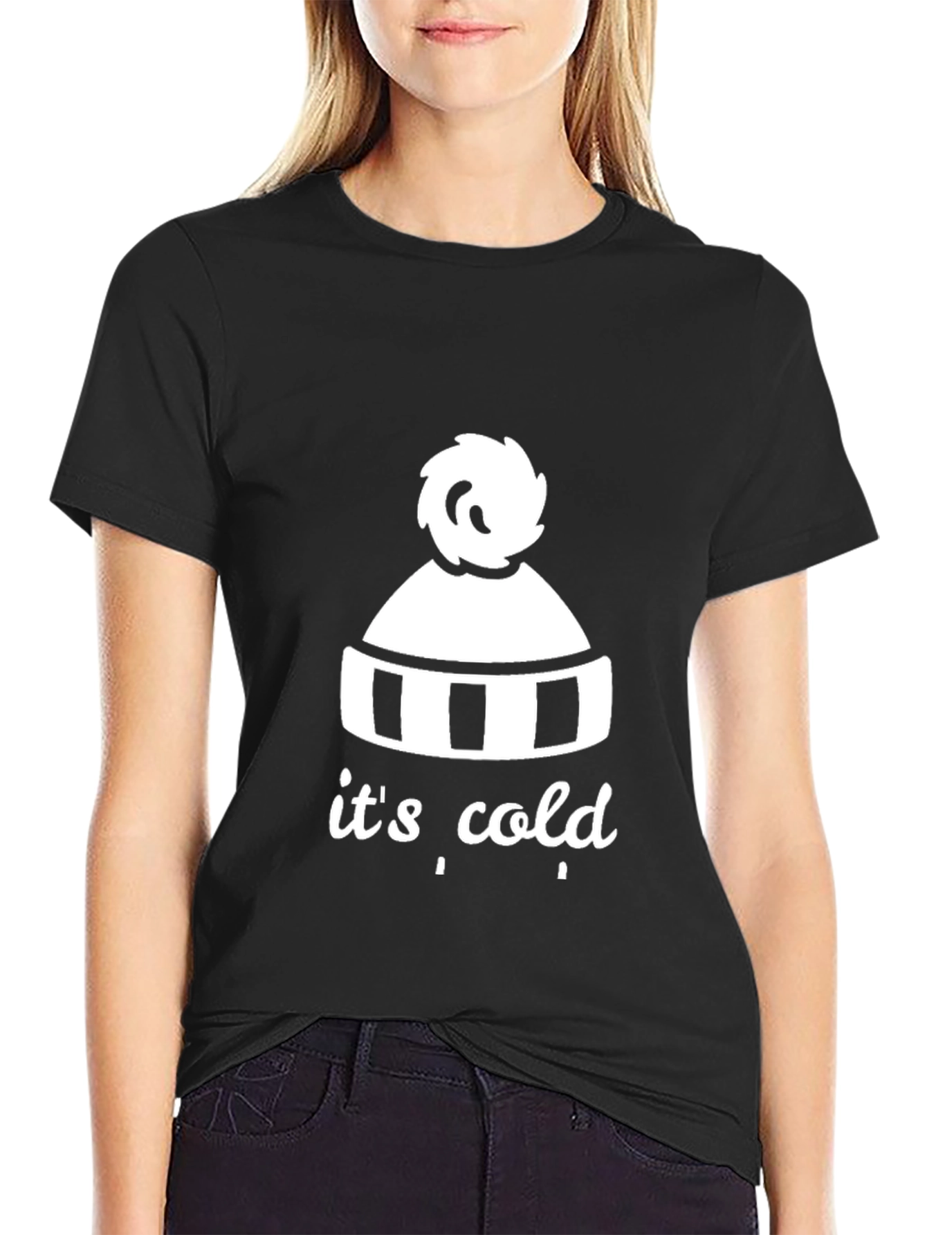 Its Cold Beanie Graphic Tee